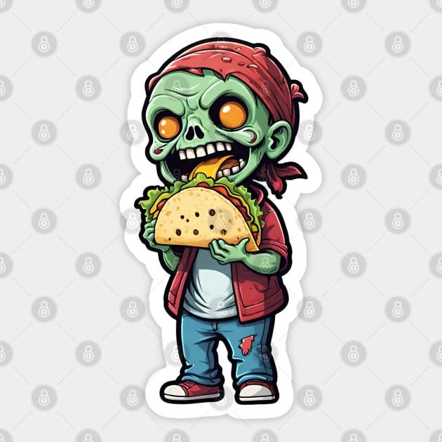 Taco Zombie 2 Sticker by Grave Digs